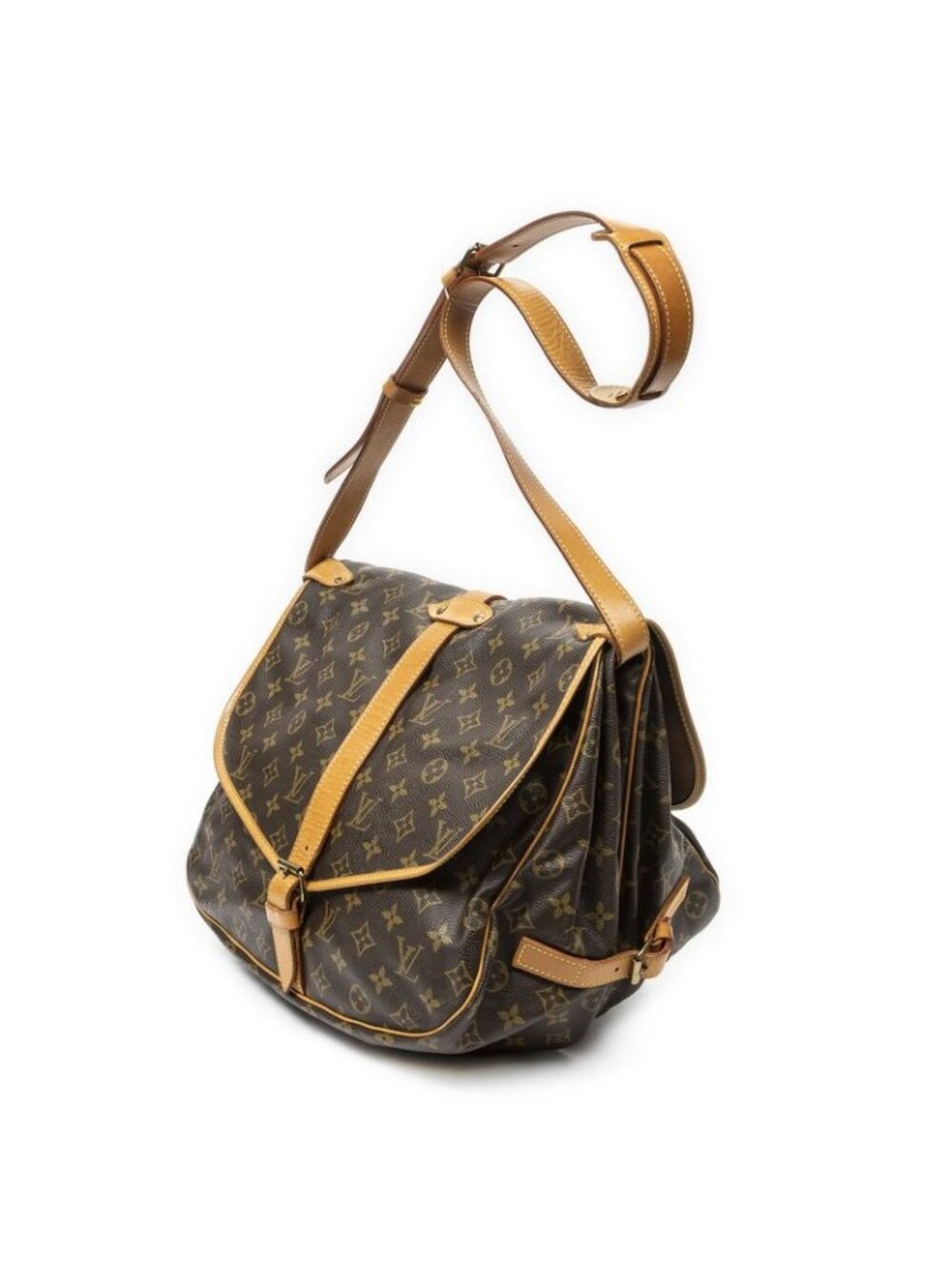 Louis Vuitton Saumur Brown Monogram Canvas - Picture 2 of 10